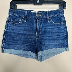 Hollister Blue Jean Shorts Casual Cut-Off Style